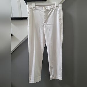 Ecru Pants Size 12 Cotton The Mitchell High Rise Tapered Leg Chino White Preppy